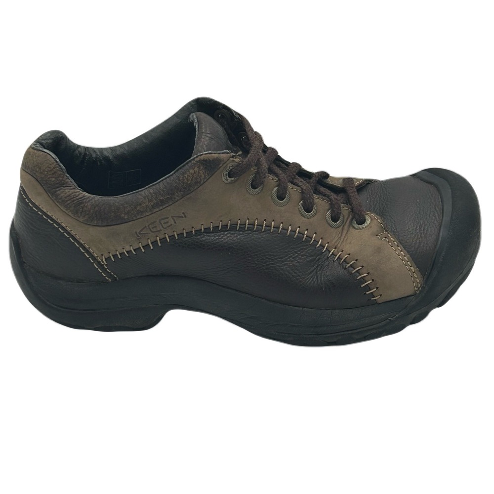 KEEN Briggs Mens Casual Hiking Shoe Size 8.5 Brown Leather Y2k‎ Walking Trails